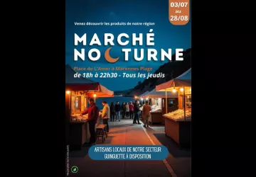 Marché nocturne à Marennes Plage_Marennes-Hiers-Brouage